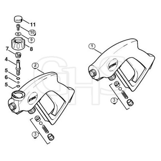 Genuine Stihl RE560 W / U - Spray gun