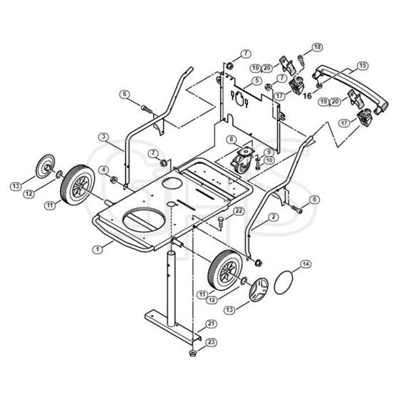 Genuine Stihl RE581 / H - Chassis