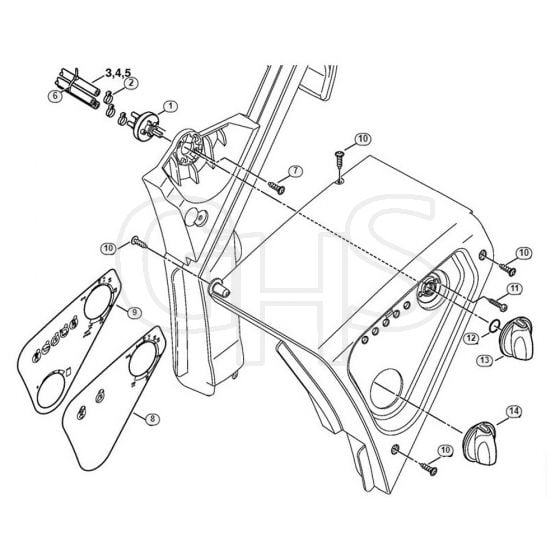 Genuine Stihl RE581 / R - Instrument panel