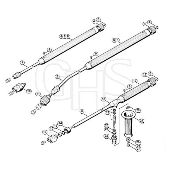 Genuine Stihl RE630 W / P - Extras: Spray lance/wand