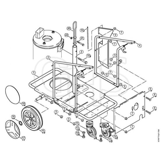 Genuine Stihl RE661 PLUS / G - Chassis