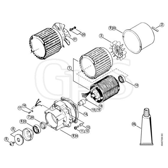 Genuine Stihl RE700 K / E - Electric motor 220/230V