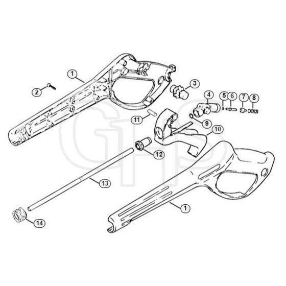 Genuine Stihl RE700 K / H - Spray gun