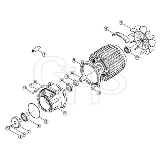 Genuine Stihl RE820 KM / F - Electric motor 110V