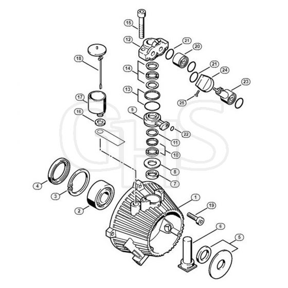 Genuine Stihl RE840 W / D - Pump housing  X 22 947 954 (36.95)