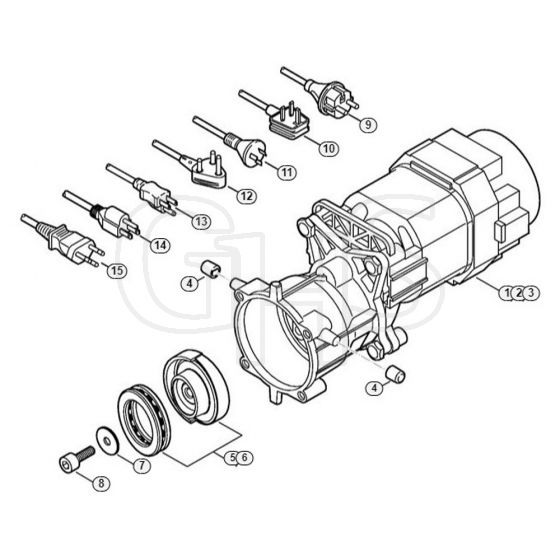 Genuine Stihl RE88 / A - Electric motor, Connecting cable