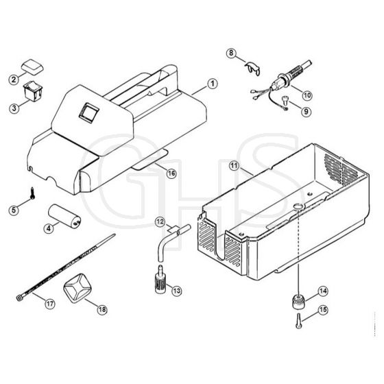 Genuine Stihl RE900 KM / A - Machine cover