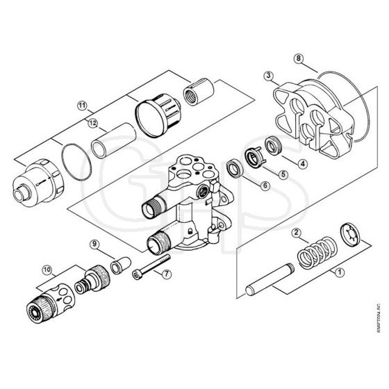 Genuine Stihl RE900 KM / F - Pump