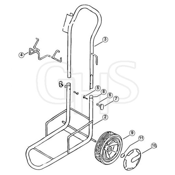 Genuine Stihl RE900 KM / N - Chassis