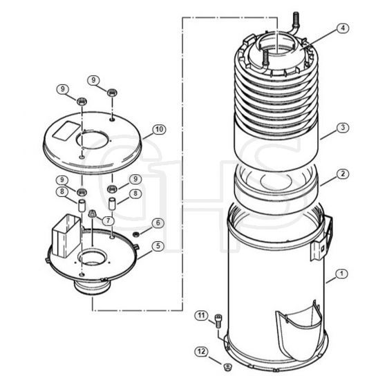 Genuine Stihl RE961 PLUS / J - Heat exchanger