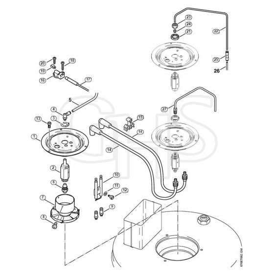 Genuine Stihl RE961 PLUS / K - Mixer