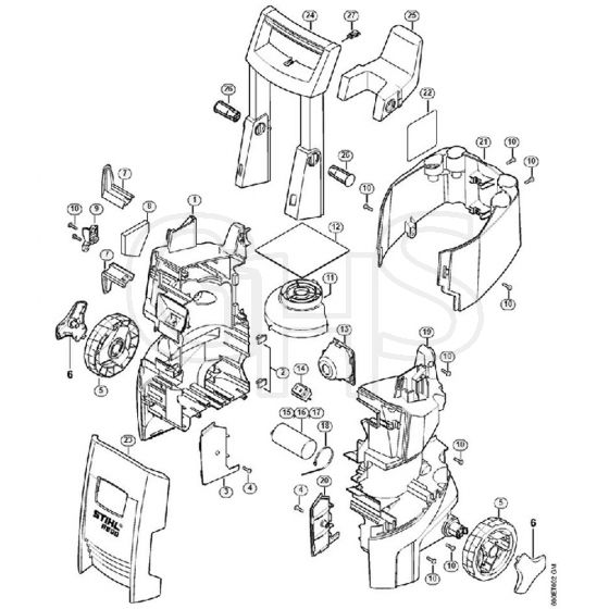 Genuine Stihl RE98 / C - Chassis