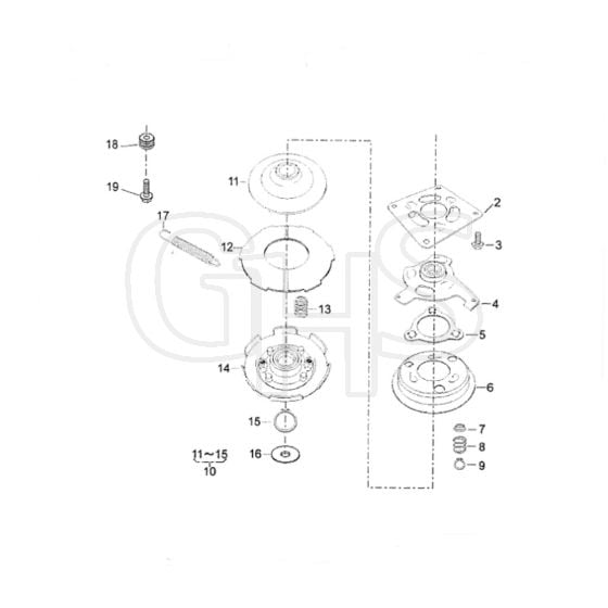 Cobra RM48SPK - TN1951SXRK Clutch Diagram