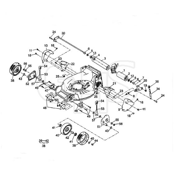 Cobra RM53SPH - TN2160SXARH Wheels Diagram