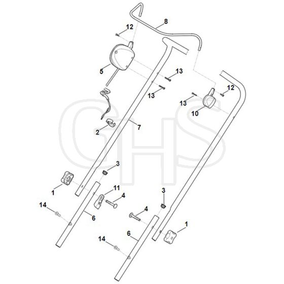 Stihl RMA239.1 - Handle - Parts Diagram