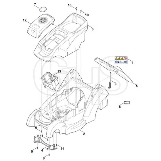 Stihl RMA239.1 - Housing - Parts Diagram