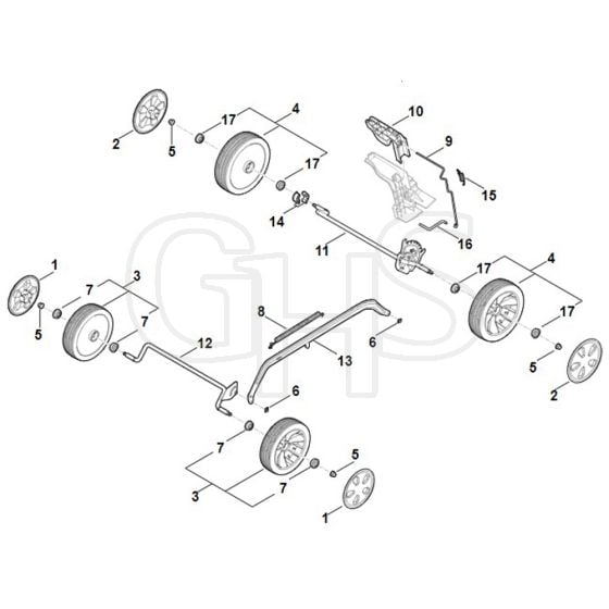 Stihl RMA243.3 - Chassis - Parts Diagram