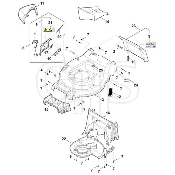 Stihl RMA243.3 - Housing - Parts Diagram