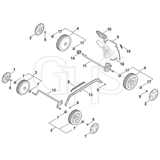 Stihl RMA248.3 - Chassis - Parts Diagram