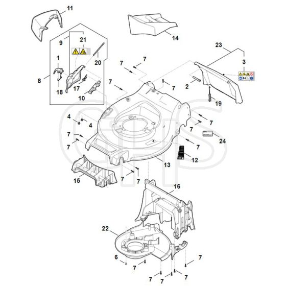 Stihl RMA248.3 - Housing - Parts Diagram