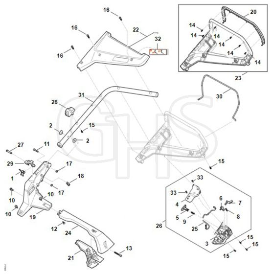 Stihl RMA253.3 - Handle - Parts Diagram