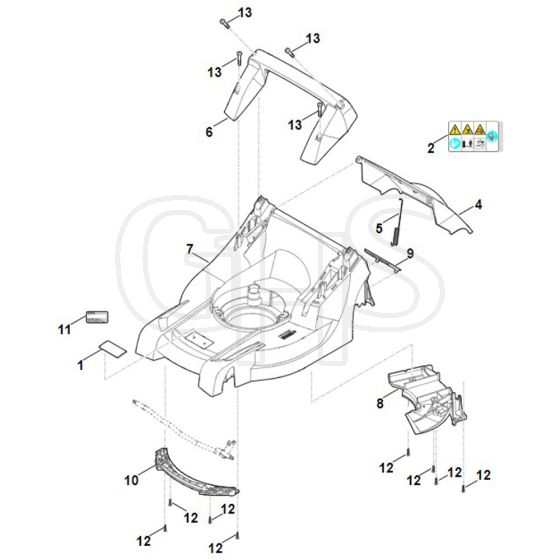 Stihl RMA443.1 - Housing - Parts Diagram