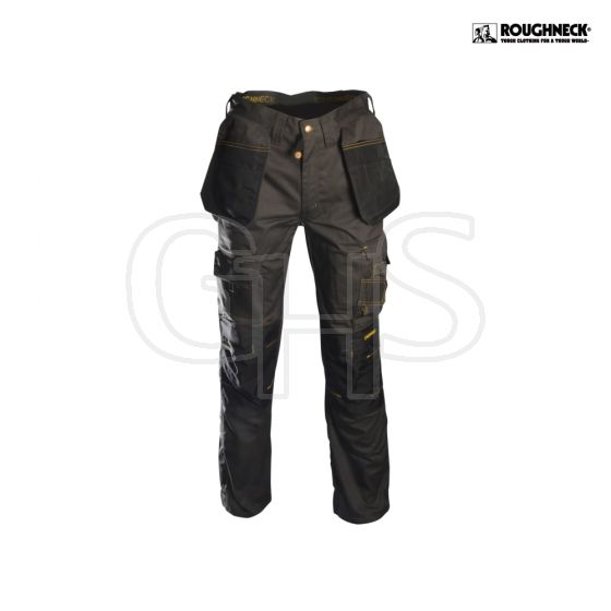 Roughneck Black & Grey Holster Work Trouser Waist 40in Leg 31in - 95-506