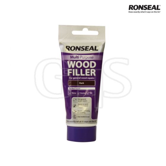 Ronseal Multi Purpose Wood Filler Tube Dark 100g - 33638