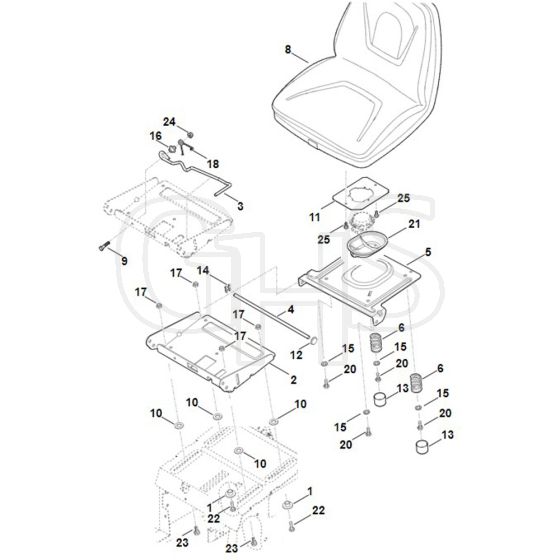 Stihl RT5097.1Z - Seat - Parts Diagram