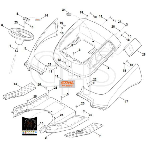 Stihl RT5112.1Z - Cover - Parts Diagram