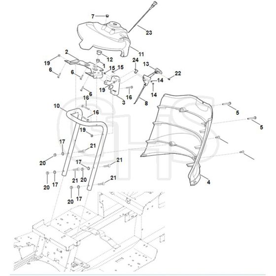 Stihl RT5112.1Z - Dashboard - Parts Diagram