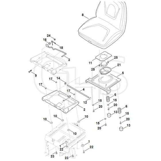 Stihl RT5112.1Z - Seat - Parts Diagram