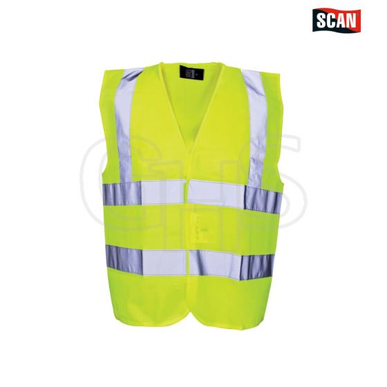 Scan Hi-Vis Waistcoat Yellow- Child 10-13 (35in) - BX-300