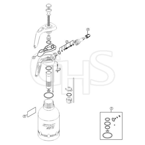 Genuine Stihl SG11 PLUS / A - Pump, Nozzle