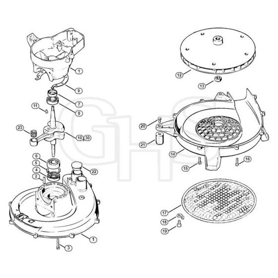 Genuine Stihl SG17 / A - Crankcase