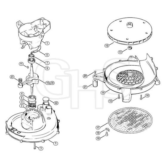 Genuine Stihl SG17 L / A - Crankcase