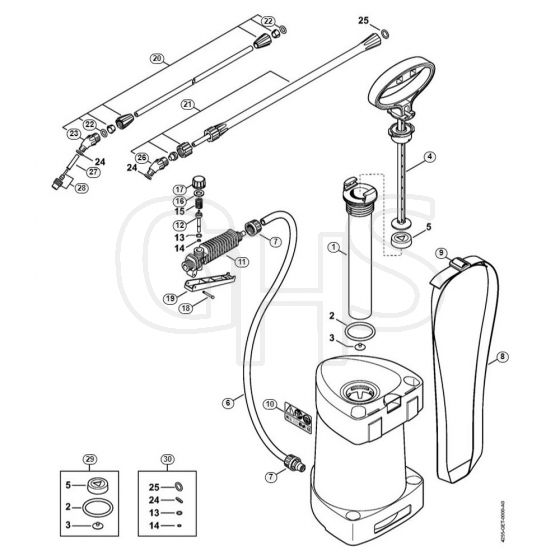 Genuine Stihl SG21 / A - Spray gun, Spray lance/wand