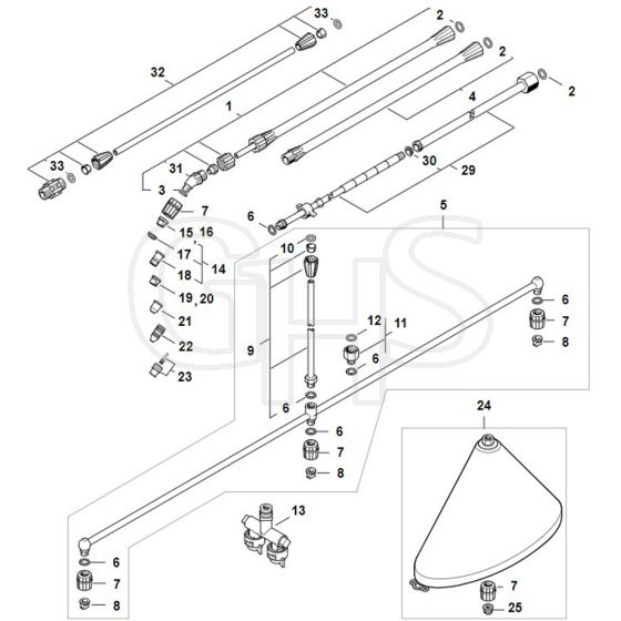 Stihl SGA85 - Extras - Parts Diagram