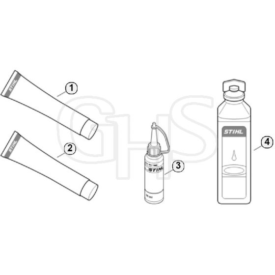 Genuine Stihl SH55 / T - Miscellaneous lubricants and greases