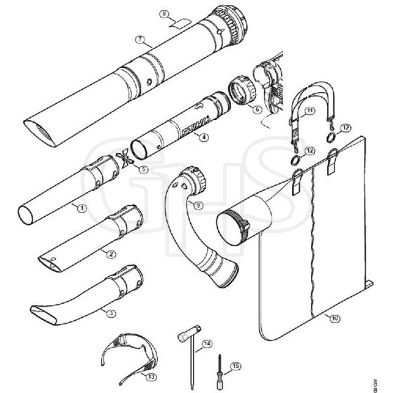 Genuine Stihl SH56 / T - Nozzle, Vacuum Attachment