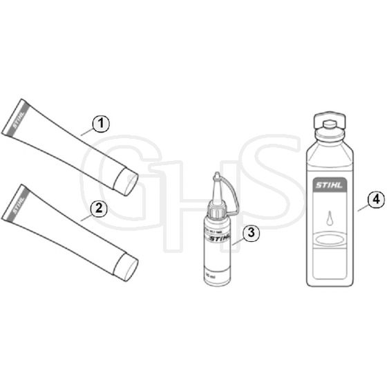 Genuine Stihl SH85 / T - Miscellaneous lubricants and greases