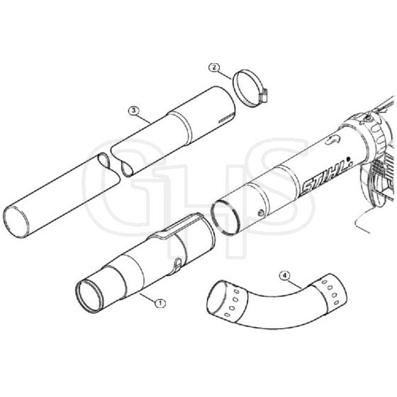 Genuine Stihl SH86 C-E / U - Gutter cleaning