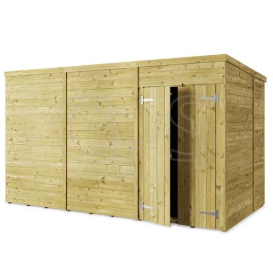 Store More Tongue and Groove Pent Shed - 12x6 Windowless