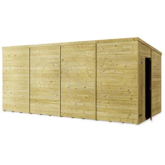 Store More Tongue and Groove Pent Shed - 16x8 Windowless