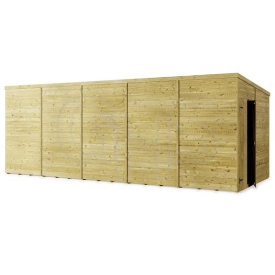 Store More Tongue and Groove Pent Shed - 20x8 Windowless