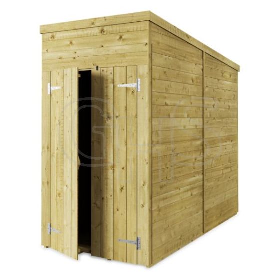 Store More Tongue and Groove Pent Shed - 4x8 Windowless