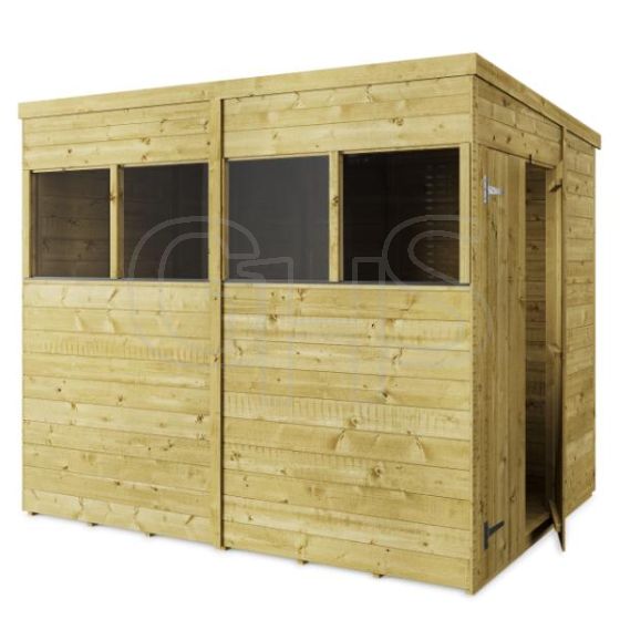 Store More Tongue and Groove Pent Shed - 8x6 Windowed