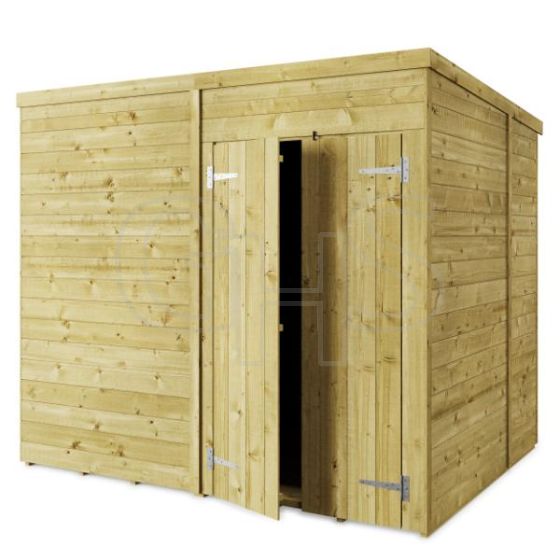 Store More Tongue and Groove Pent Shed - 8x6 Windowless