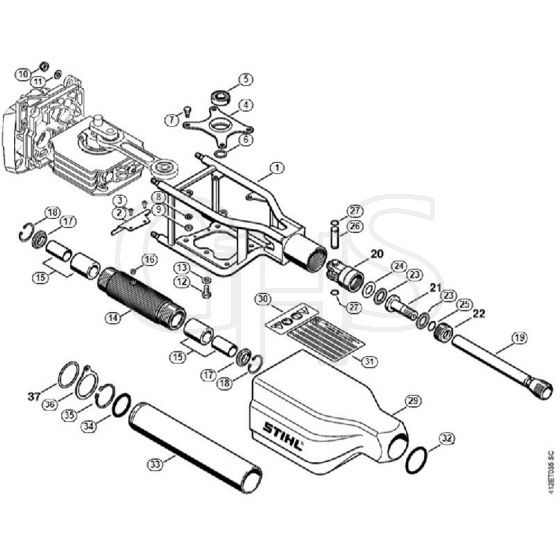 Genuine Stihl SP400 / H - Frame, Guard | GHS