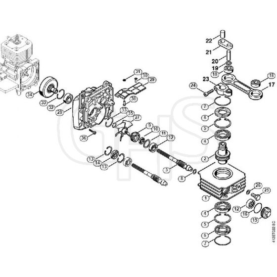 Genuine Stihl SP450 / J - Gear head